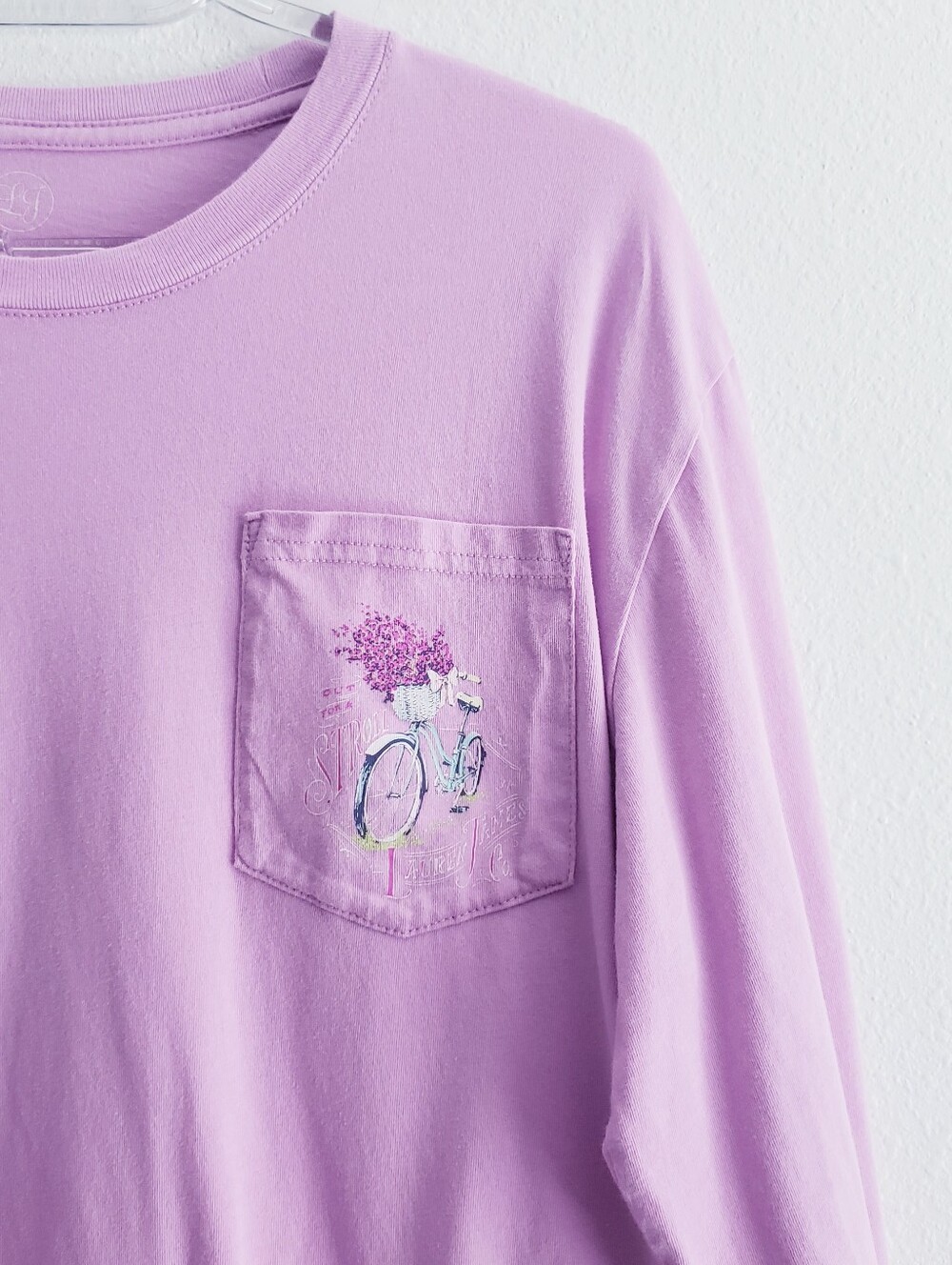 Lauren James Long Sleeve Flower Spring Bike Top - Picture 5 of 7
